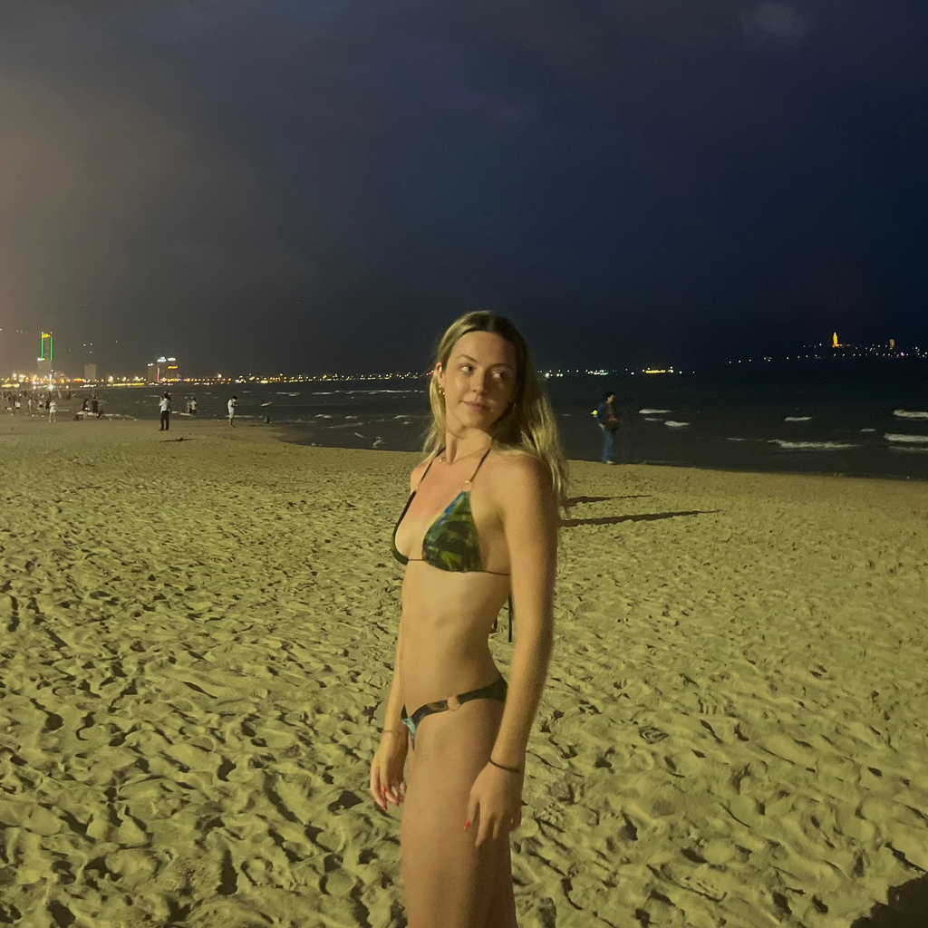 Triangle Bikini with Metal Ring